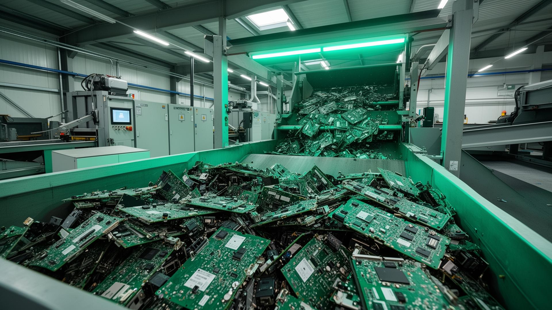 Modern electronics recycling facility